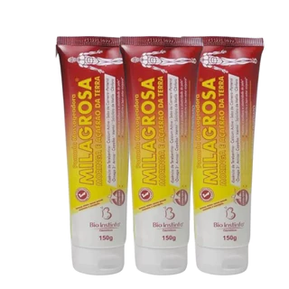 kit 3 Pomada massageadora Milagrosa Bio Instinto 150g Dores Musculares