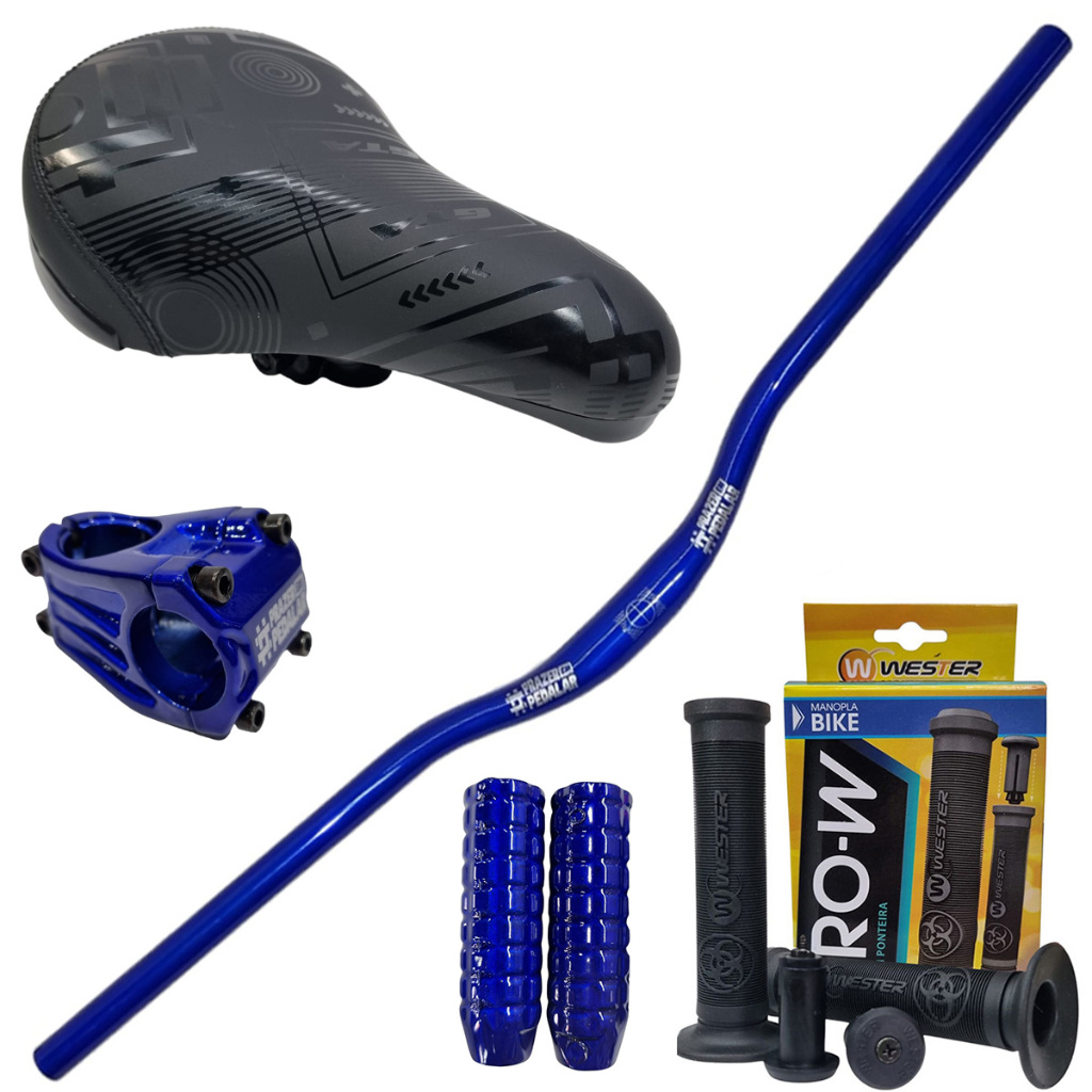 Kit Guidão Wheeling Freerid Curvo 800mm Voador Gios Viking | Shopee Brasil
