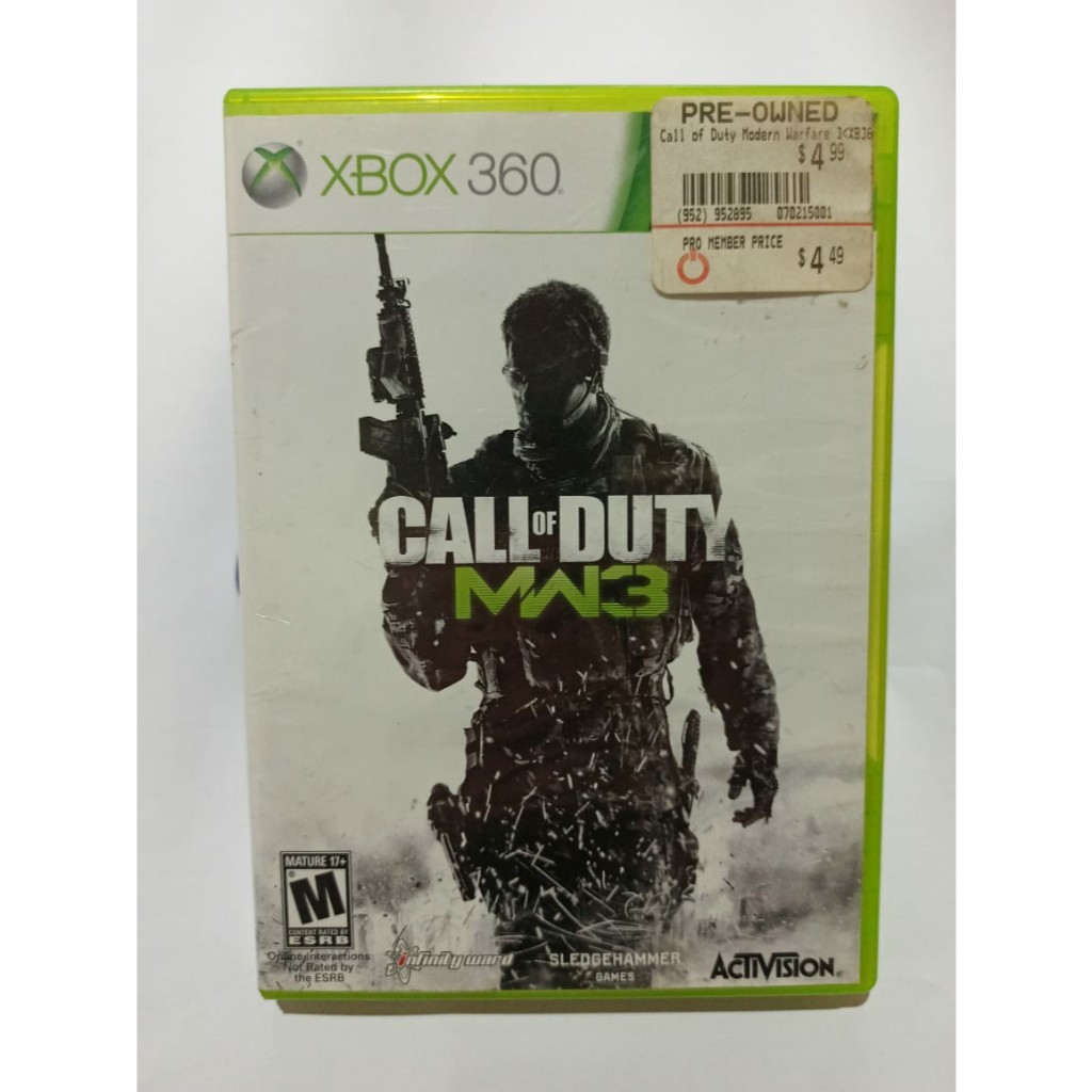 Call Of Duty Modern Warfare 3 Xbox 360 Mídia Física Original