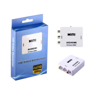Conversor AV2 (RCA) F Para HDMI F Video HD Video Converter AV2HDMI UP 720P e 1080P PLAY 2