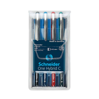 Caneta Rollerball One Hybrid C Estojo C/4 Cores - Schneider