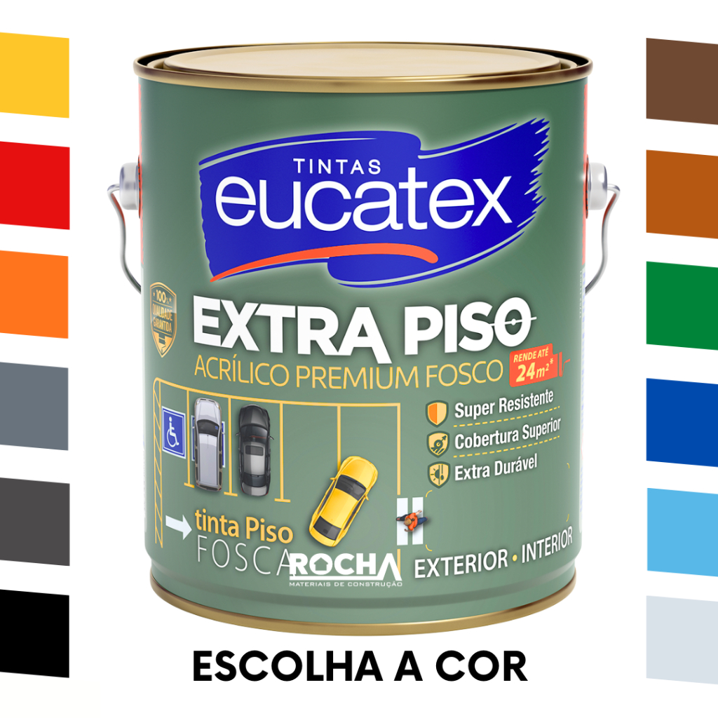 Tinta Extra Piso Calçada Estacionamento 3,6L - Eucatex