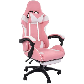 Cadeira Gamer Ergonômica Reclinável Giratória Confortável Com Apoio de Pe