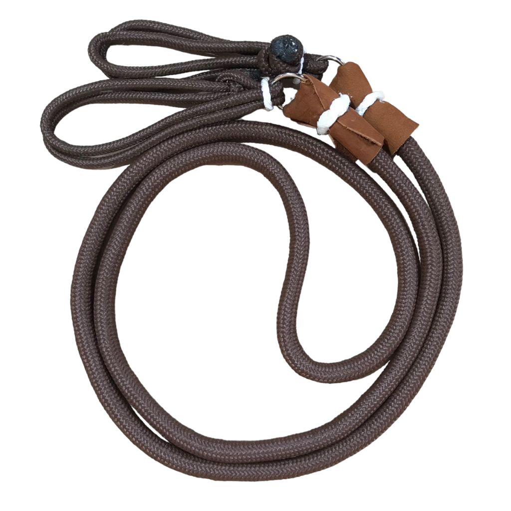 Redini Per Cavallo Fatte A Mano Stile Paso Fino | Corda Di Nylon Lunghezza 7 Piedi Colore Marrone | Faro HRE0720