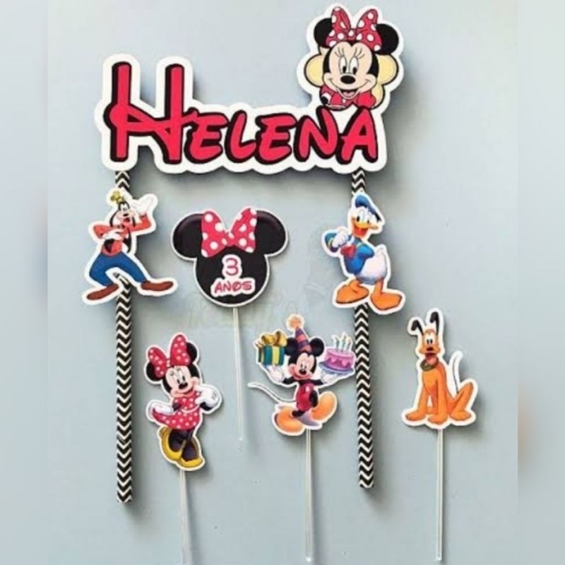 Topper para Bolo Personalizado (qualquer tema) | Shopee Brasil