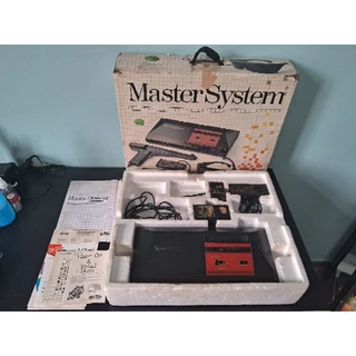 console Sega Master System 1 completo com 3 jogos na memoria
