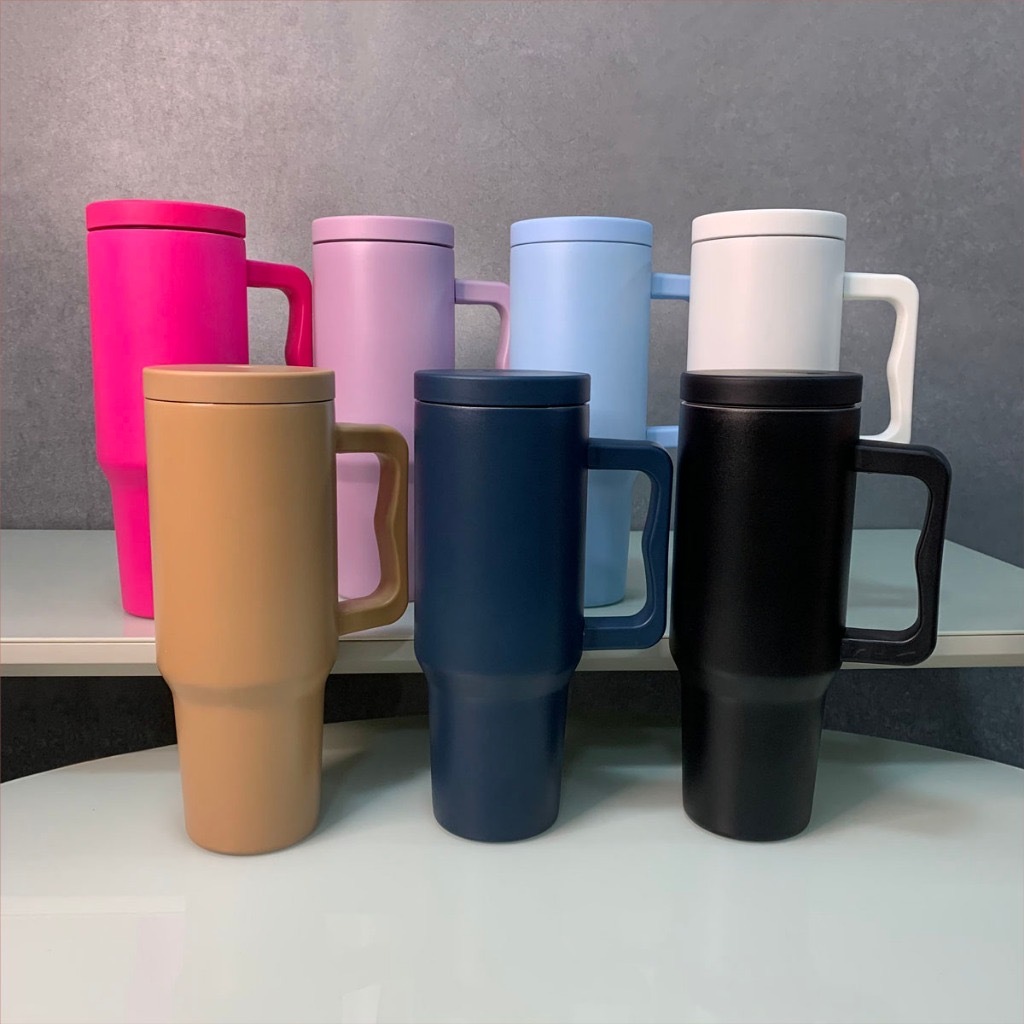 Caneca garrafa copo Térmica 1200ml Estilo Capacidade Generosa Canudo Plástico prática com logo