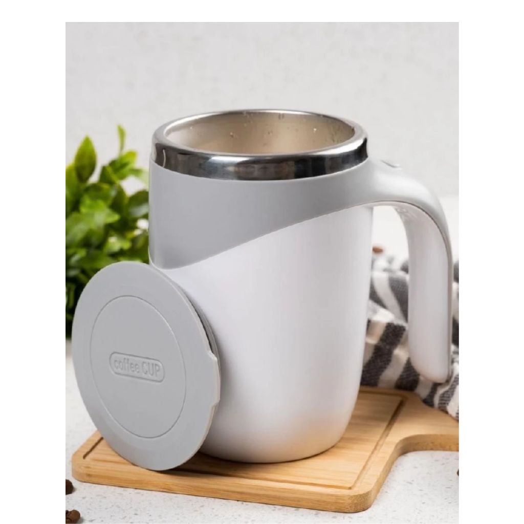 Caneca Mixer Inox Automática Elétrica Misturador Shake Café