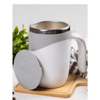 Caneca Mixer Inox Automática Elétrica Misturador Shake Café