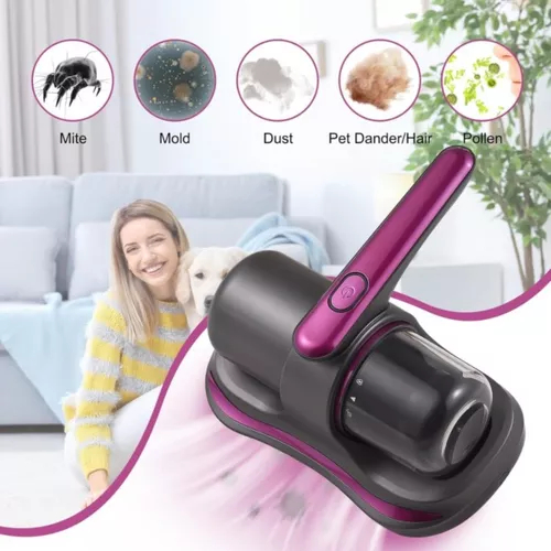 Aspirador de Pó Portátil Anti Ácaro Esterilização Luz UV Sem Fio