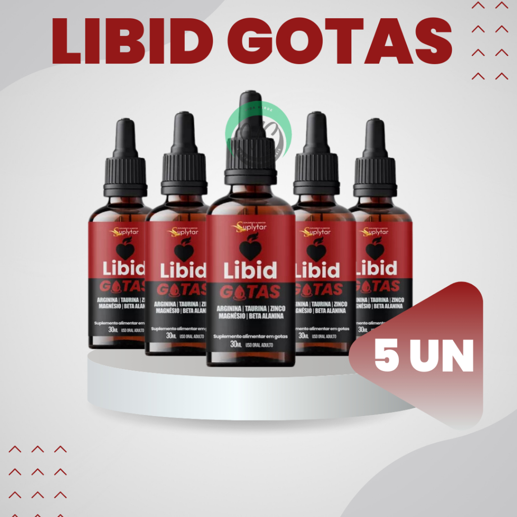 Mega Promoção 5x Libid Gotas Original 30ML - EnvioJá | Shopee Brasil
