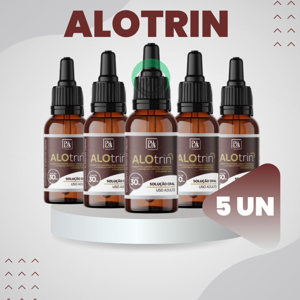 Mega Oferta 5x Alotrin Original 30ML - Envio Já | Shopee Brasil