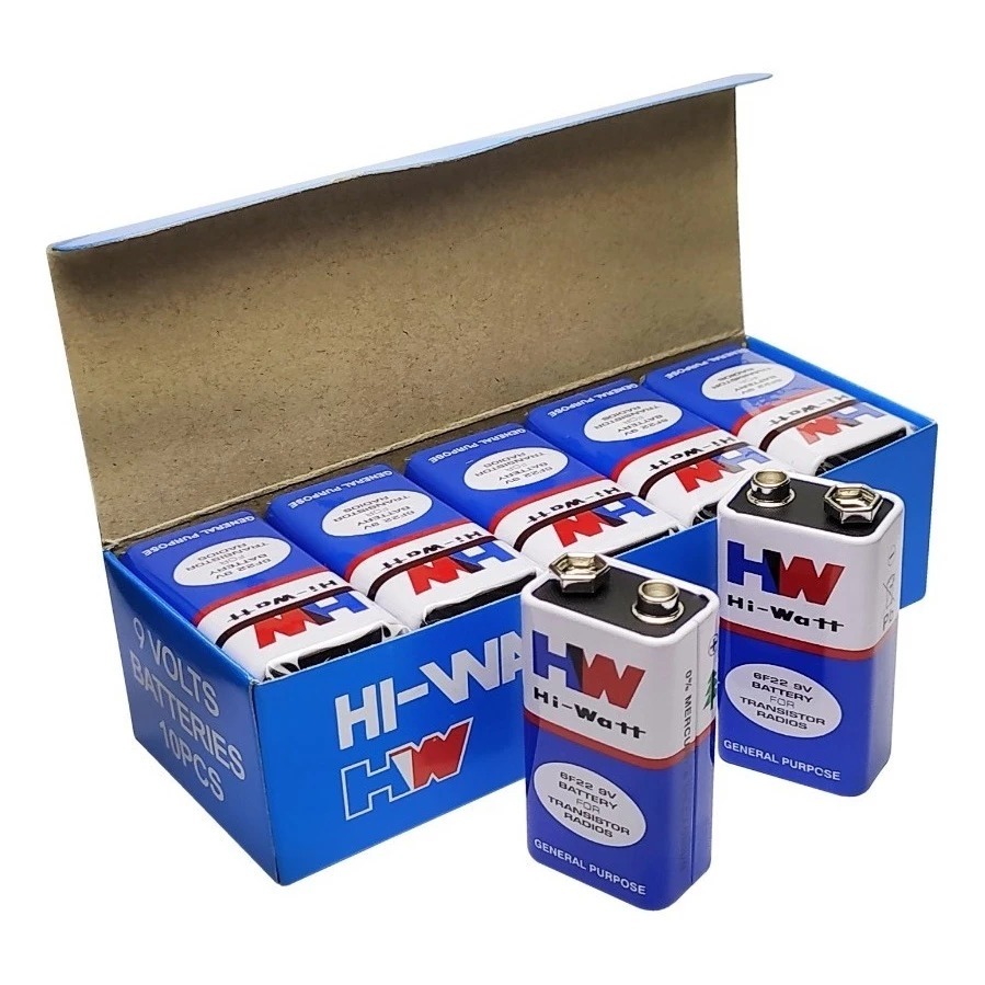 10 Pilha Bateria 9v Alcalina Serve Para Brinquedo Radio Sensor Violão