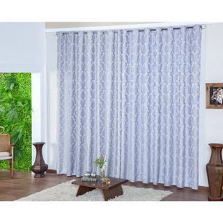 Cortina Jacquard 4,00 x 2,80 Para Sala e Quarto Várias Cores