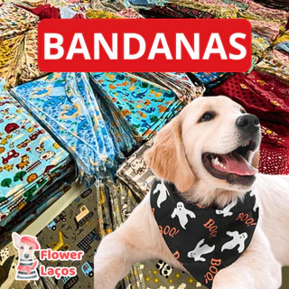 Kit luxuoso 100 bandana cachorro Sortidas de Fábrica para Pet Shop bandana feminina bandana pet