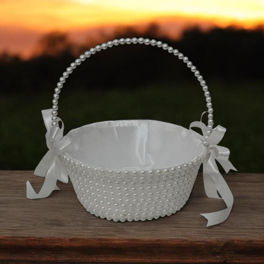 Cesta Florista Daminha Perola