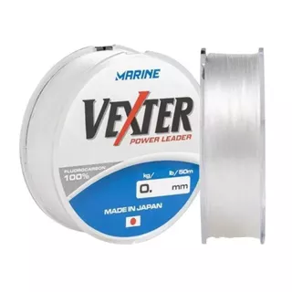 Linha Fluorcarbono 100% Marine Sports Vexter 50 metros - Nova Embalagem