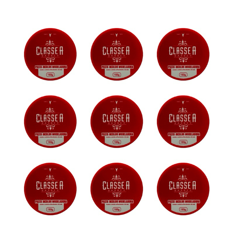 kit 9 Pasta Incolor Modeladora 160 G Classe A | Shopee Brasil