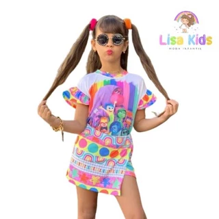 Conjunto Infantil Verao Menina Filme Divertidamente 2