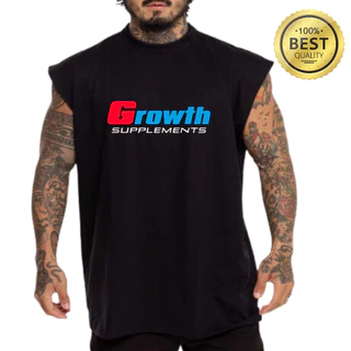 Camisa Regata Oversized Academia 100% Algodão Premium Corte a Fio Maromba