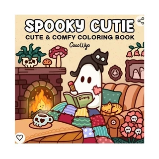 Novidade - Miolo Livro de Colorir Spooky Cutie - Coco Wyo 42 FOLHAS