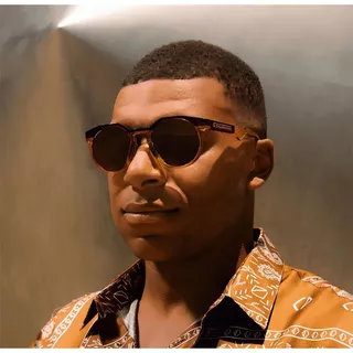 Óculos De Sol Hstn Matte Prizm Black Mbappé Lente Polarizada Varias Cores