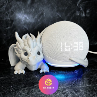 Suporte Alexa Dragão - Echo Dot 4ª e 5ª Geração e Echo Pop