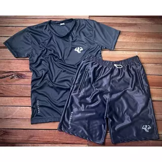 Kit Masculino Camiseta e Bermuda Básica - Cinza Chumbo - Muito Confortável - Diversas Cores!