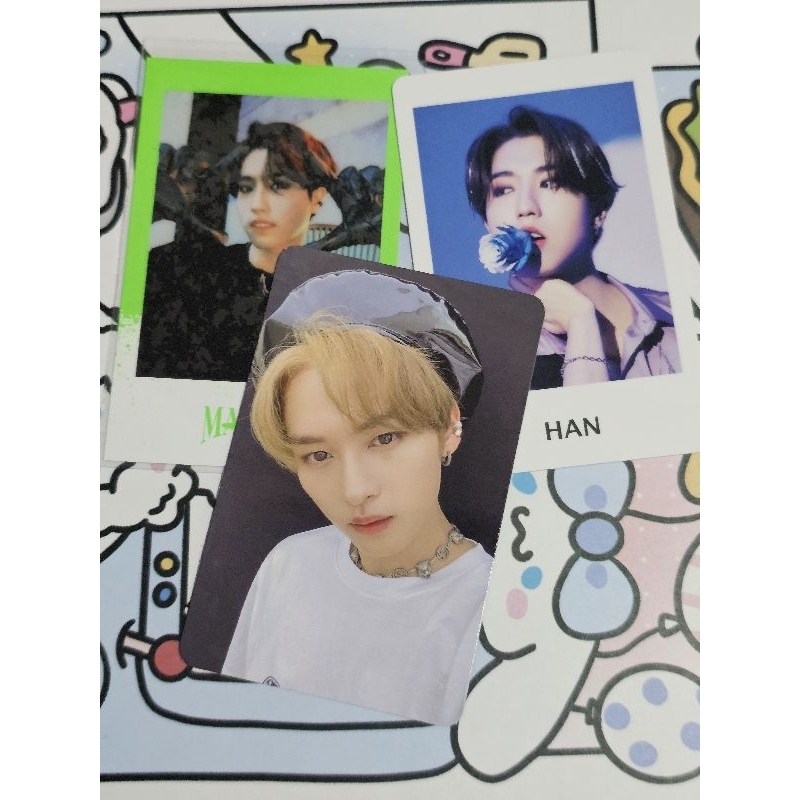 stray kids Lee know photocard noeasy + 2 polaroid maniac changbin