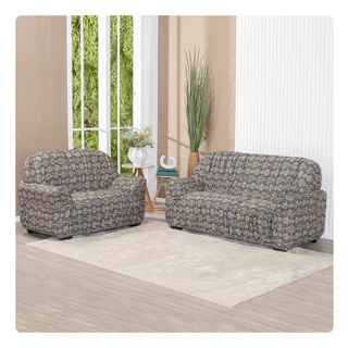 Capa Sofa Estampada Para Sala em Malha Gel King 2 E 3 Lugares 21 Elástico em Oferta na Shopee