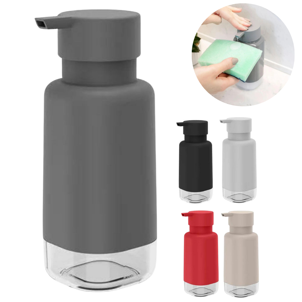 Porta Detergente Sabonete Liquido Dispenser Álcool Gel Ou 500ml Pia Cozinha Banheiro Lavabo Elegante