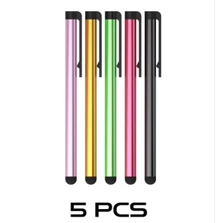 Kit 5 caneta celular/tablet touch screens universal capacitativa mini Stylus