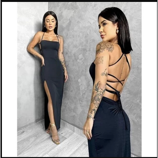 vestido longo COSTA ARANHA