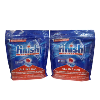 FINISH POWERBALL C/2 DETERGENTES LAVA LOUÇAS EM TABLETES 13 UNIDADES 16,3g-V:12/24