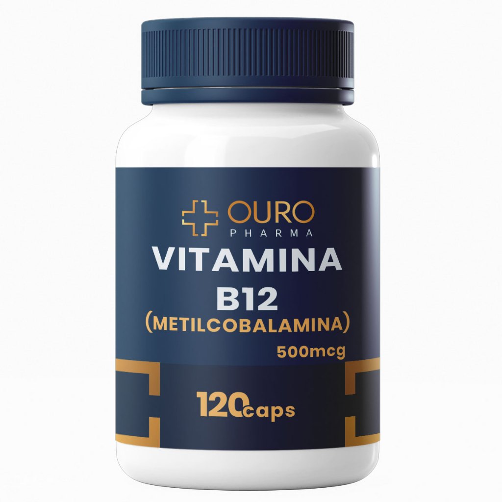 Vitamina B12 500mcg Metilcobalamina Autêntica 60 Ou 120 Cápsulas ...