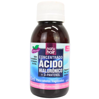 Óleo Capilar Concentrado Ácido Hialurônico + D-Pantenol Natuahir 60ml