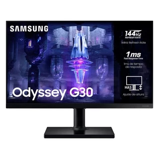 Monitor Gamer Samsung Odyssey G30 24” Fhd, Tela Plana, Painel Va, 144hz, 1ms, Hdmi, Freesync Premium