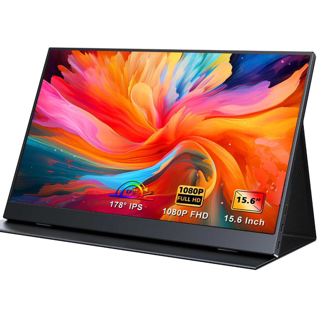 Monitor portátil 15,6'' FHD 1080P para computador IPS Ecrã externo USB ...