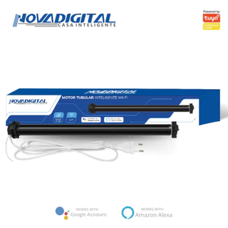 Motor Tubular Inteligente Wi-Fi Novadigital Automação Prática para Cortinas e Persianas