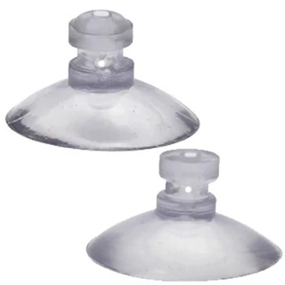 Kit 10 Ventosas 25mm em Silicone Pvc Cabeça Chata Ou Redonda com Furo Lateral e Topo