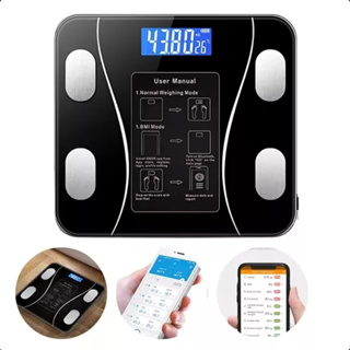 Balança Digital Bioimpedância Profissional Suporta Até 180kg Via Bluethooth Balança Corporal Digital