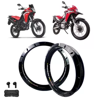 Par Aro Monaco GS CG YBR FAN Lander XRE300 Para Pneu Sem Camara Moto Aro Aluminio