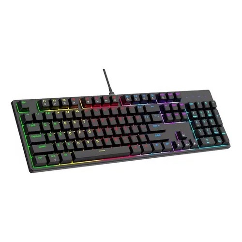 Teclado Gamer Mecânico L300 USB-C Removível 100% 104 teclas RGB Switch Outemu Blue PC NOTEBOOK