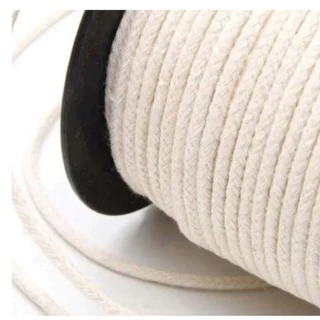 Cordão corda 100% algodão 6 e 8 mm de espessura, corda de algodão, para macramê, punho de rede... em Oferta na Shopee