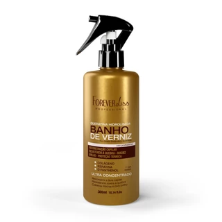 Queratina Hidrolisada Banho De Verniz Forever Liss 300ml em Oferta na Shopee