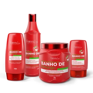 Kit Banho de Verniz Morango Profissional Completo Forever Liss em Oferta na Shopee