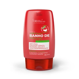 Leave-In Banho De Verniz Morango Forever Liss 140G em Oferta na Shopee