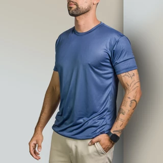 Camiseta Lisa Poliéster DryFit Masculina Academia Corrida Casual Esportes Confortável