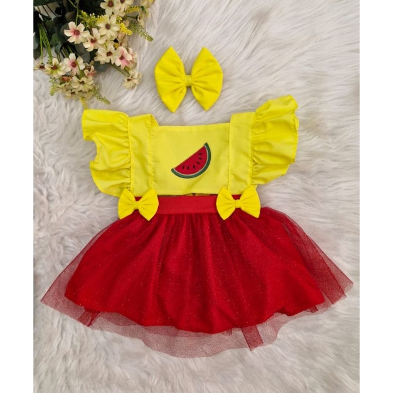 Romper Tema Magali Melancia/Merversario/Aniversário/fantasia/tema ...