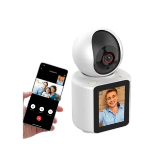 Camera de Baba Wifi De Segurança Com Monitor Embutido Video Chamada Visão Noturno Infravermelho ISCEE